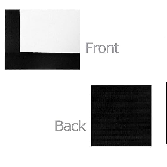 MOIZ 113 Inch Imported Fabric Wall Type Pull Down Screen Without Auto Lock Mechanism with 1080P, 3D and 4K Technology Ratio-16:10 -(8ft (W) x 5ft (H)),(White)