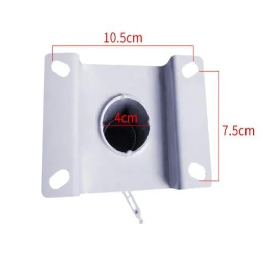 MOIZ Heavy Duty - 3 feet to 4 feet/Foot (36 inch to 48 inch) Adjustable Round Projector Ceiling Mount Kit Bracket Stand Accessories (Weight Capacity - 20 kgs) 4ft (White)