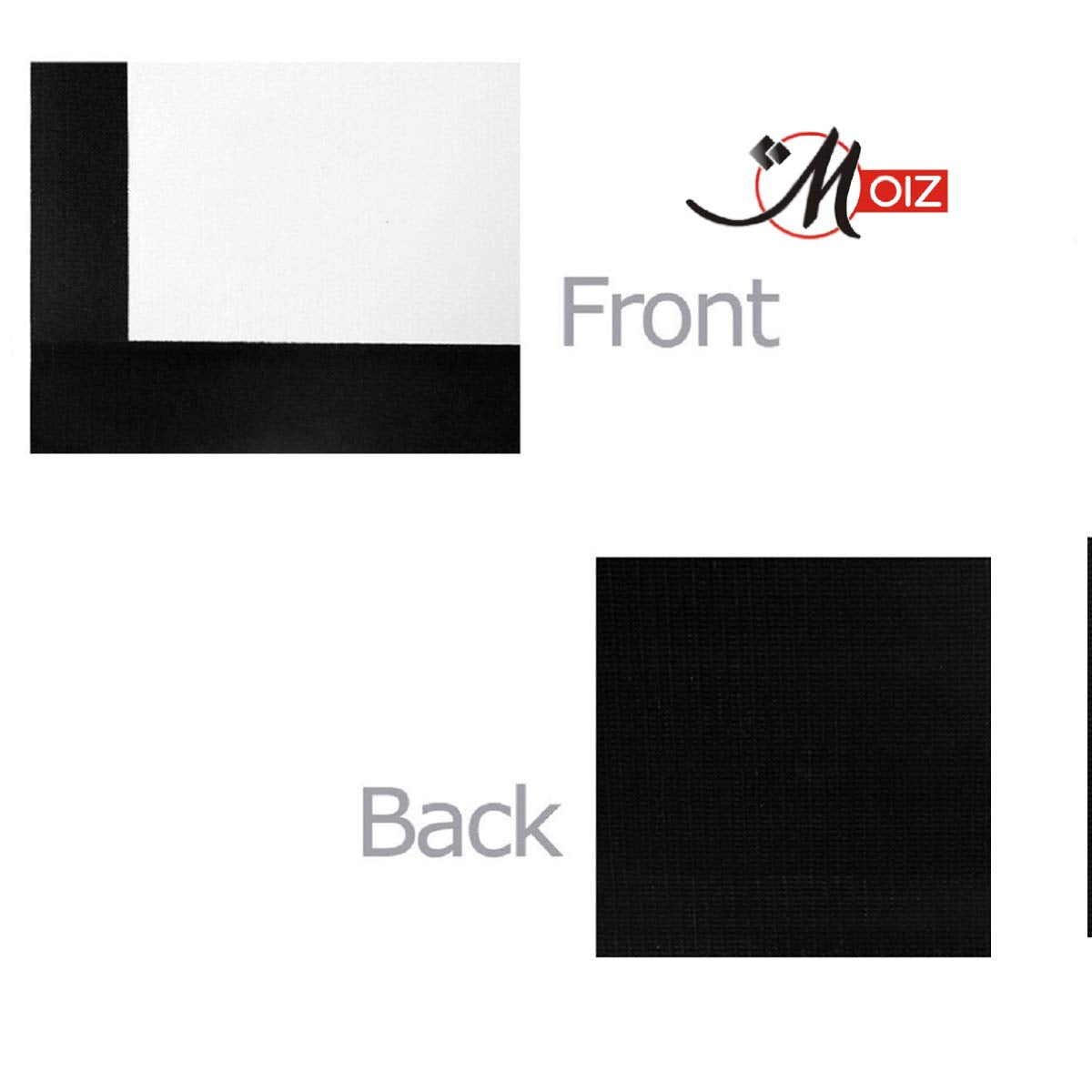 MOIZ Map Type Projector Screen 10 Feet (W) x 8 Feet (H) - 150" Inch Diagonal Aspect Ratio 4:3 Format, Supports UHD, 3D and 4K