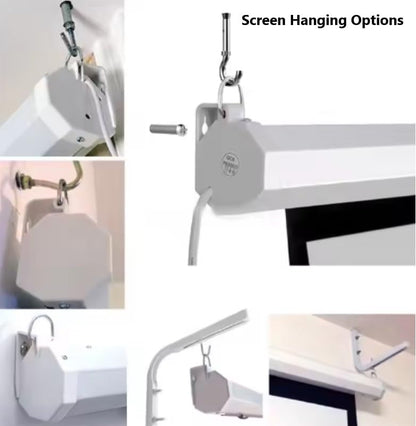 106 Inch Diagonal Motorised/Motorized Projector Screen Ratio 16:9,(8x4.5,WxH-feet) Screen Hanging Ceiling&Wall Option (Limited time Deal This Price is Live only for Limited time)