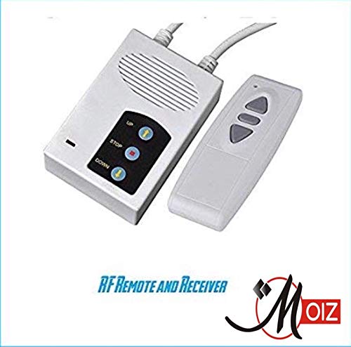 MOIZ Home Theatre Motorised Projector Screen, 84 Inches Diagonal, 4:3 Aspect Ratio, 6 Ft. x 4 Ft, Supports 1080P, Ultra HD-3D-4K Ready Technology, Cordless Remote 6FT X 4FT - 84INCHES