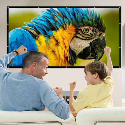 MOIZ 113 inch Projector Screen,4K 16:10 Portable Eyelet Premium Video Foldable Projection for HD Home Theater Cinema Anti-Crease Indoor Outdoor Office Classroom (244 cm (W) x 152 cm (H))